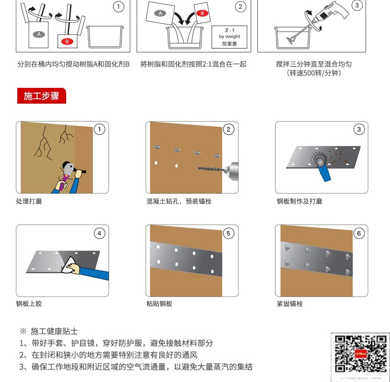 包钢宾县粘钢加固施工过程